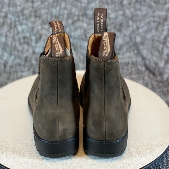 Blundstone 1351 High Top Chelsea Boots Women's 9.5 Rustic Brown