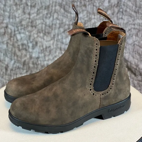 Blundstone 1351 High Top Chelsea Boots Women's 9.5 Rustic Brown