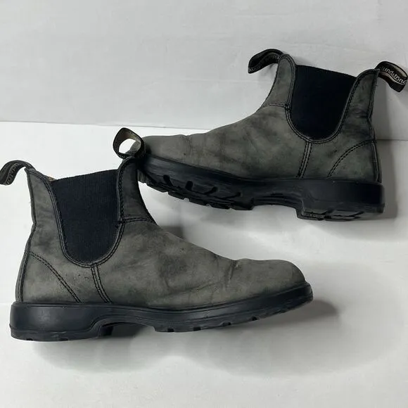 Blundstone Gray Suede Chelsea Boots Worn In  Unisex Mens Size 5 Women’s 7.5