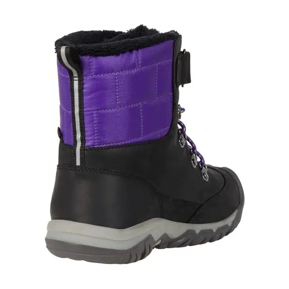 BNIB Keen Greta Waterproof Boots Big Kids' Size 4 Black/Purple