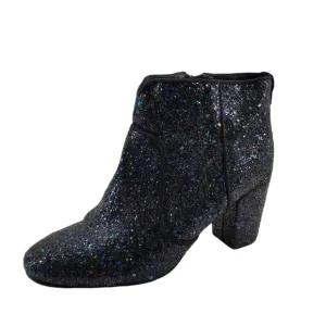 Boden Chunky Glitter Ankle Block Heel Boots Size 42 (10.5)