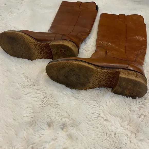 Boemos Brown Chestnut Genuine Leather Riding Boots size 37 / 6.5 - 7