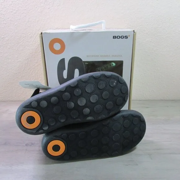 Bogs 10 Baby Rainbow Leopard Waterproof Mud Garden Boots Black Multi