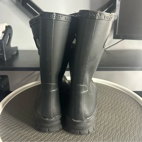 BOGS Amanda Plush Faux Fux Women's Black Waterproof Boots
