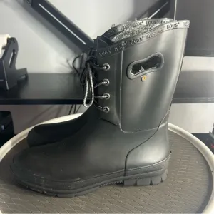 BOGS Amanda Plush Faux Fux Women's Black Waterproof Boots