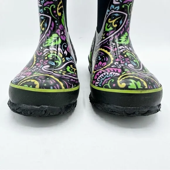 BOGS Girls Waterproof Insulated Rubber &amp; Neoprene Winter Rain Boot Kids 2