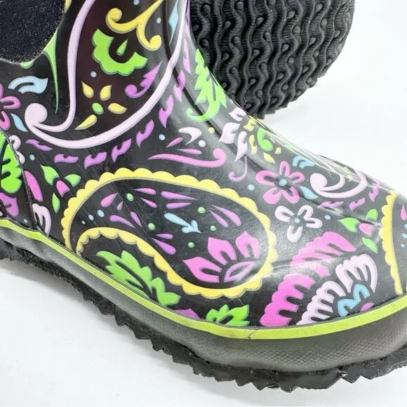 BOGS Girls Waterproof Insulated Rubber &amp; Neoprene Winter Rain Boot Kids 2
