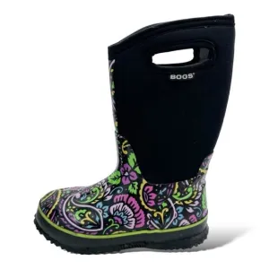 BOGS Girls Waterproof Insulated Rubber &amp; Neoprene Winter Rain Boot Kids 2