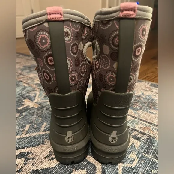 Bogs | Gray &amp; Multicolor Neo-classic B-eye Waterproof Girls Boots Sz 3 Youth