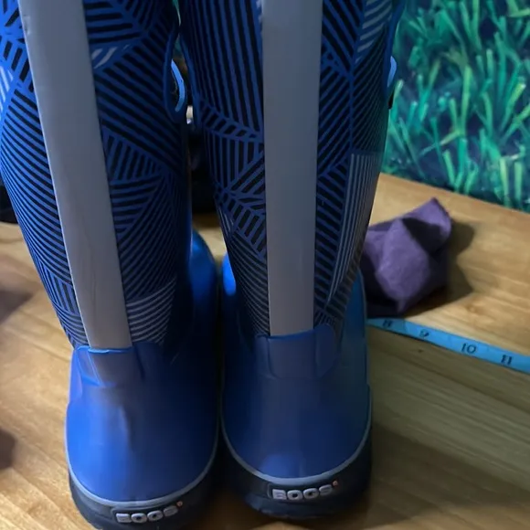 BOGS K RNBT GLO big geo print rainboot