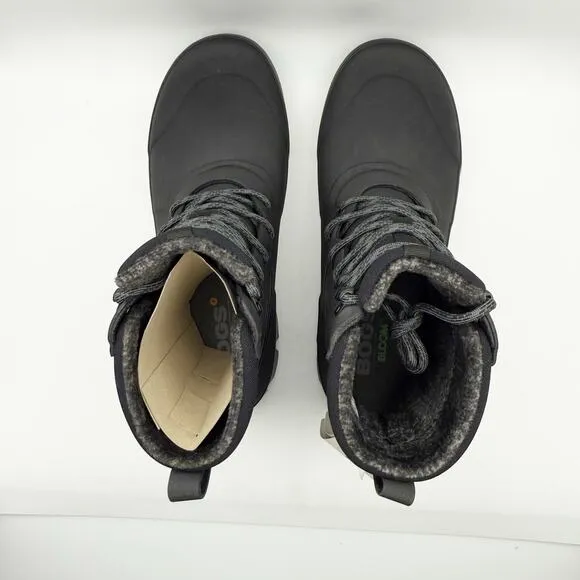 Bogs Mens Arcata Urban Lace Boots US 12M EU 45 Black Waterproof Insulated SR NIB