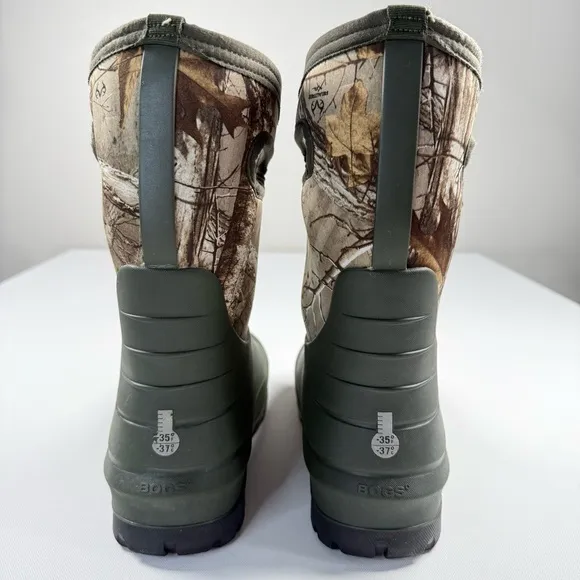 BOGS Neo Classic Realtree Camo Waterproof Insulated Winter Rain Boots Youth Sz 7