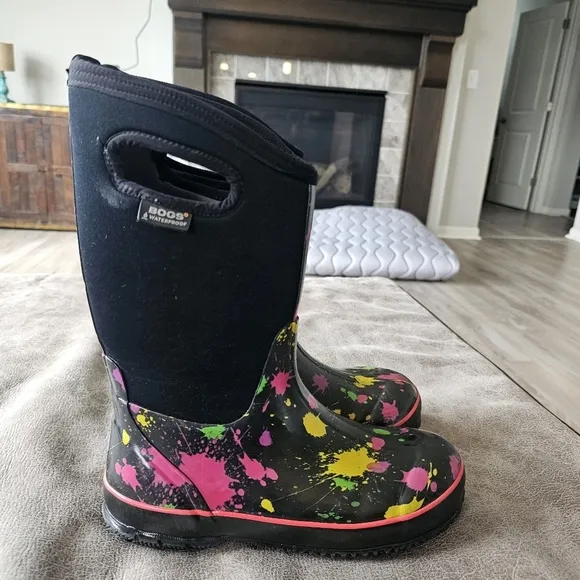 BOGS Paint Splat Waterproof Boots.