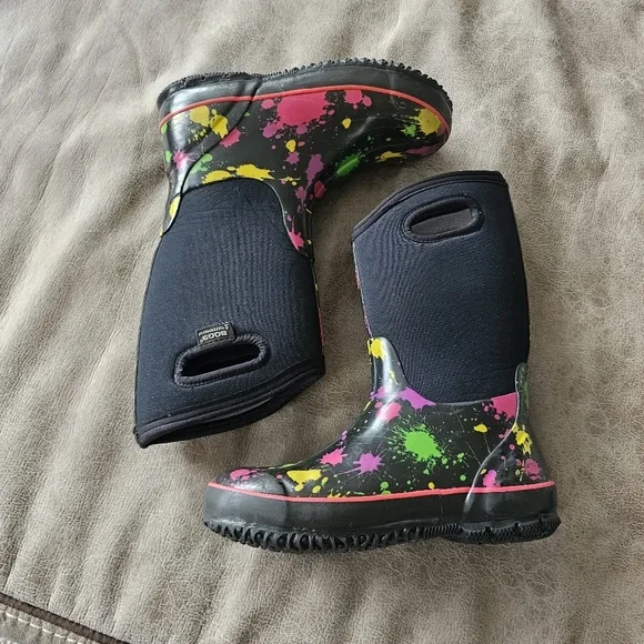 BOGS Paint Splat Waterproof Boots.