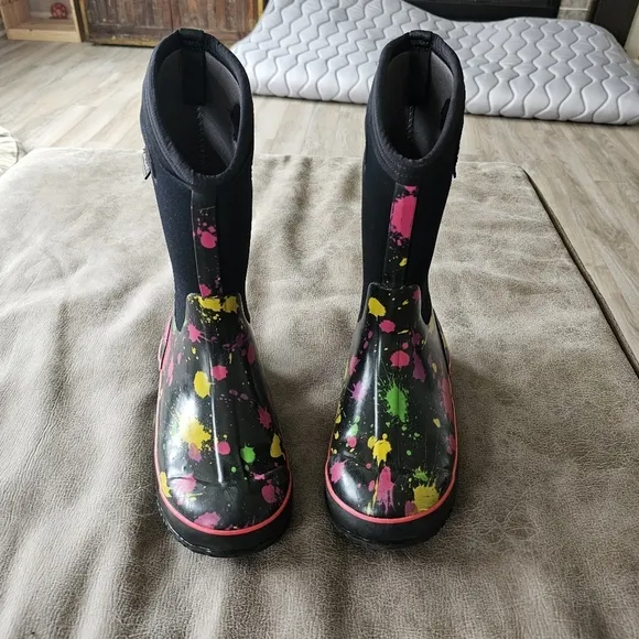 BOGS Paint Splat Waterproof Boots.