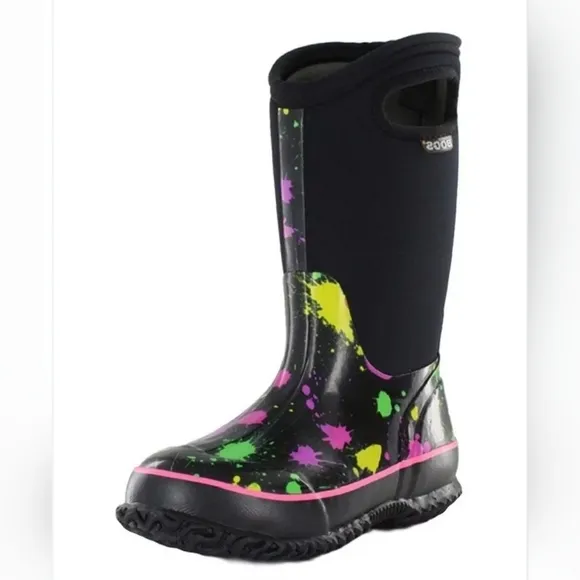 BOGS Paint Splat Waterproof Boots.