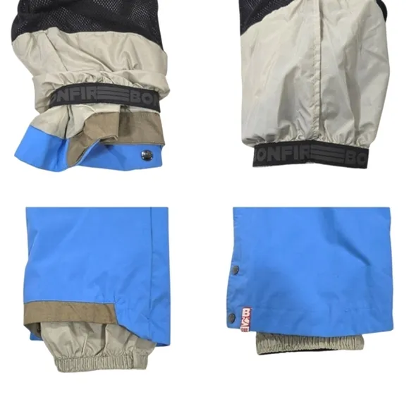 Bonfire Womens Radiant  Snowboard/Ski Blue Insulated Snowpants