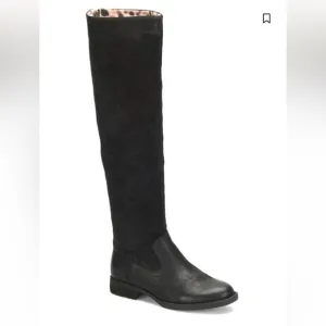 BORN Borman Knee High riding western black leather boots women size 8.5