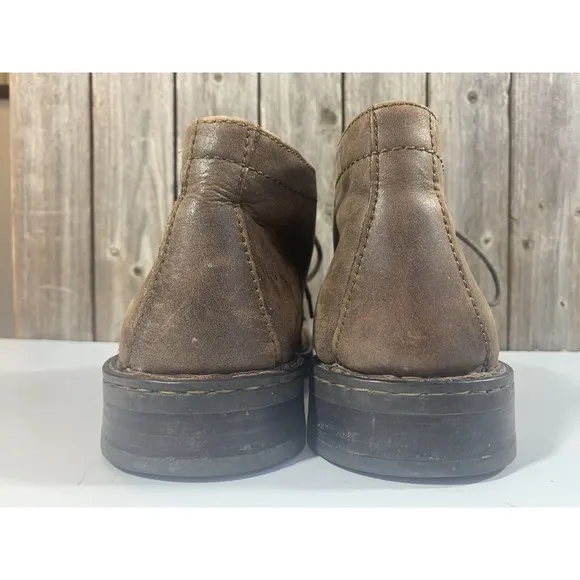 Born Harrison Chukka Brown Leather Boots Mens Shoe Size 10.5