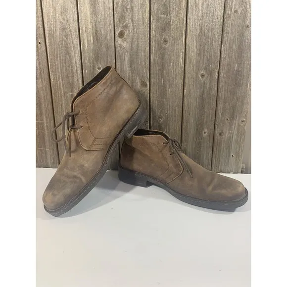 Born Harrison Chukka Brown Leather Boots Mens Shoe Size 10.5