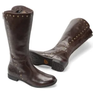 Born Larsen Genuine Leather Studded Riding Knee Boots
