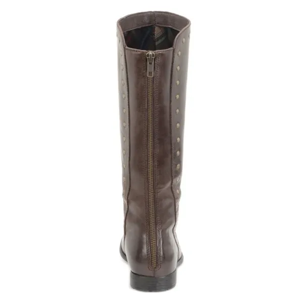 Born Larsen Genuine Leather Studded Riding Knee Boots