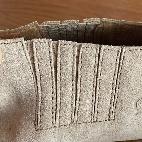 Born Wasatch Suede Ankle Boots Natural Sand Size 8