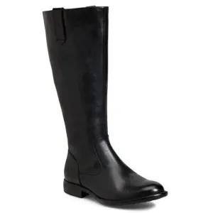Born Women's Black Leather Knee High Shaunie Riding Boots Sz US 6.5 EU 37