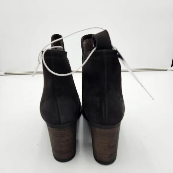 Bos &amp; Co Belfield Ankle Boots 9 Oiled Suede Round Toe Waterproof‎ Western Grunge