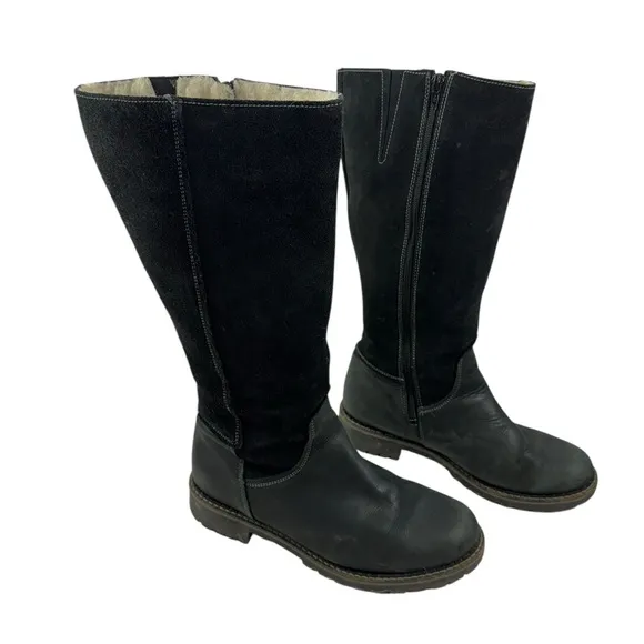 Bos. &amp; Co. Women's Hudson Shearling-Lined Waterproof Leather Boots, EU SZ 41