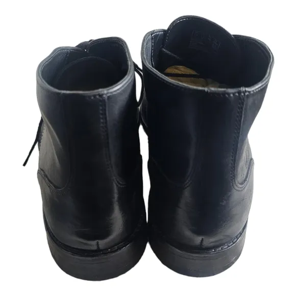 Bostonian Commonwealth Mens Size 12 M Black Leather Lace Up Ankle Boots