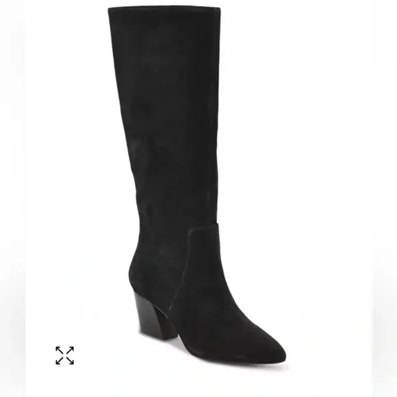 Botkier Sharon Black Suede Knee Boots - Size 8.5