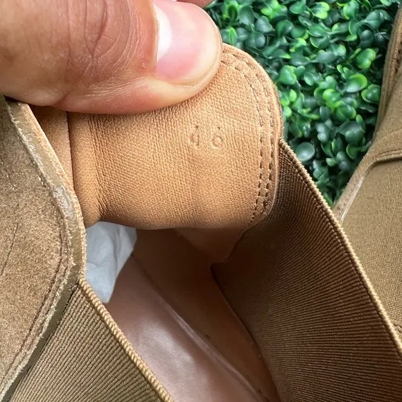 Bottega Veneta Suede Ankle Chelsea Boots 46 Light Brown