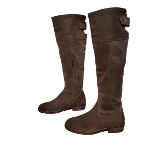 BP Tall Tough Leather Knee-High Riding Boots Women's Size 8