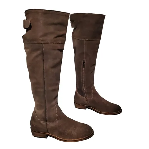 BP Tall Tough Leather Knee-High Riding Boots Women's Size 8