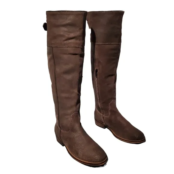 BP Tall Tough Leather Knee-High Riding Boots Women's Size 8
