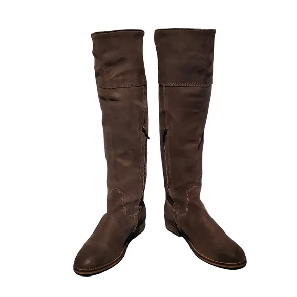 BP Tall Tough Leather Knee-High Riding Boots Women's Size 8