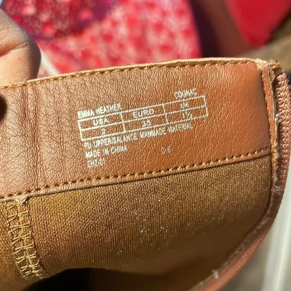 Brand New Michael Kors Girls Emma Heather Zippered Tall Riding Boots in Cognac