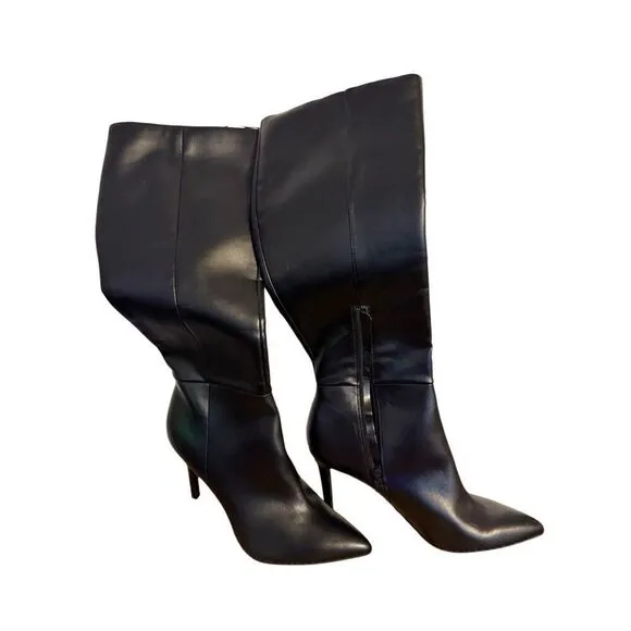 Brand New Nine West WNDalion3-R Black Knee High Stiletto Boots Size 10