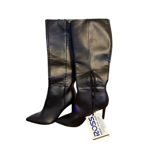 Brand New Nine West WNDalion3-R Black Knee High Stiletto Boots Size 10