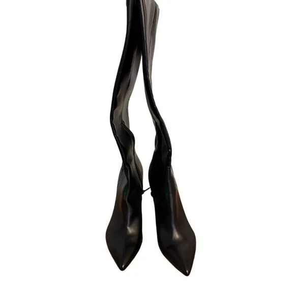 Brand New Nine West WNDalion3-R Black Knee High Stiletto Boots Size 10
