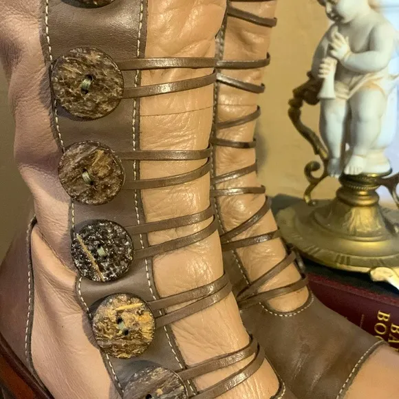 Brazilian Dulce Leather Boots.  Sz 7