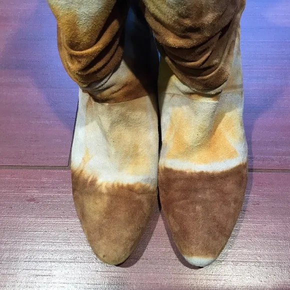 Brian Atwood Ontario batik suede boots