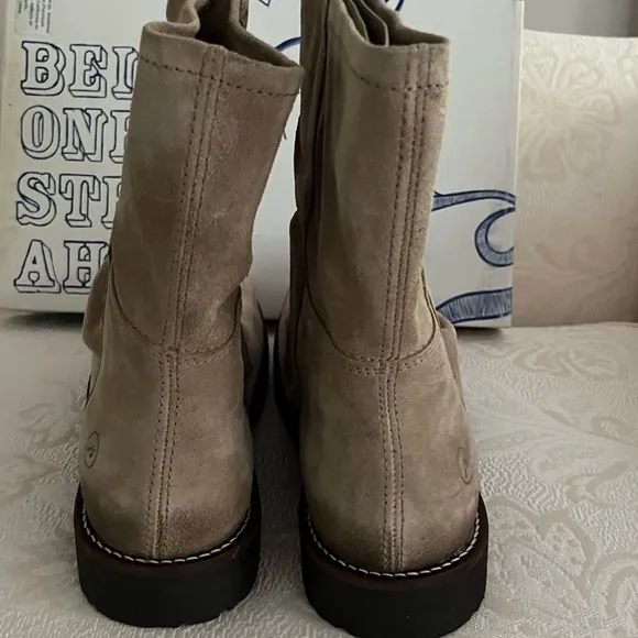 Bronx taupe dirt/SDE suede leather boots-NWT and box!