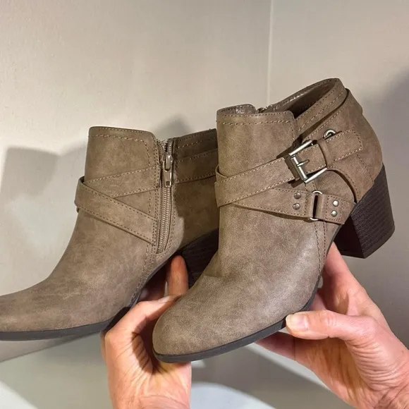 Brown Faux Leather Ankle Boots by Indigo Rd 🤎