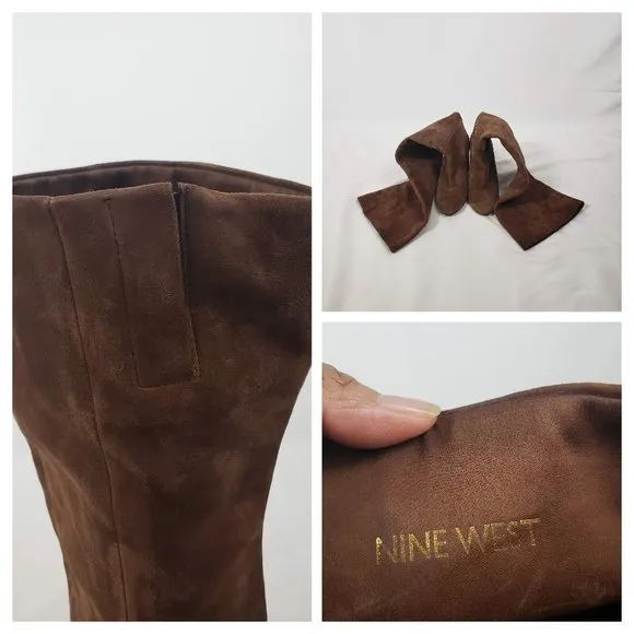 Brown Nine West Snowfallo Over The Knee Boots
