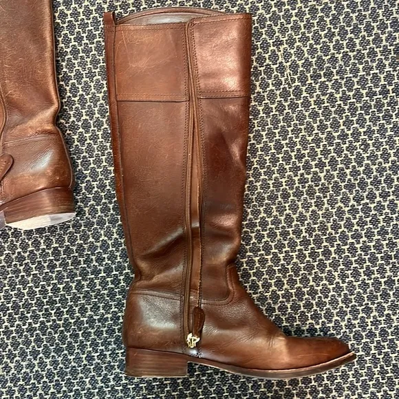 Brown Tory Burch riding boots 7