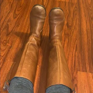 Brown Zip Up Boots