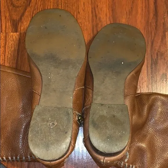 Brown Zip Up Boots