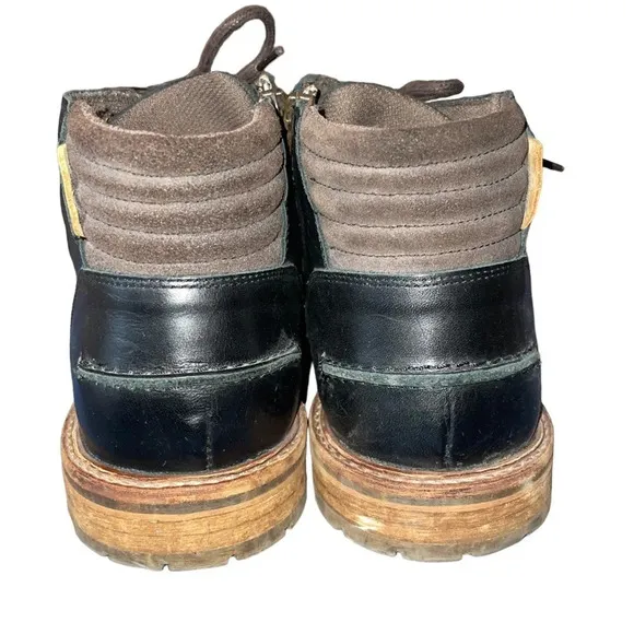 Bull Boxer Mens Holten Dark Leather Chukka Boots US Size 12 Black Dark Brown